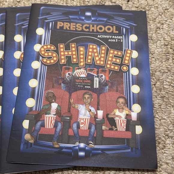 12 Preschool VBS Shine Activity Books & Stickers Ages 2-3 New - Picture 2 of 6